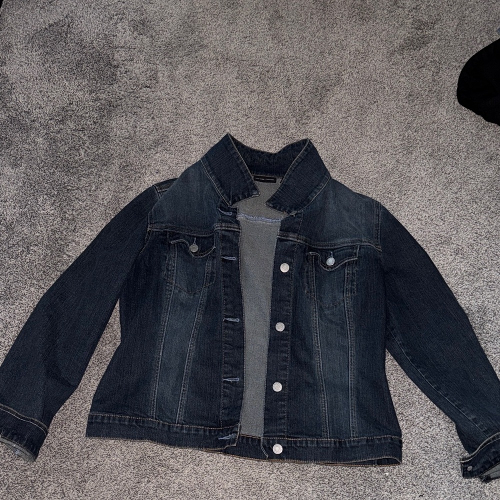 Classic Dark Wash Denim Jacket